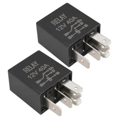 Image de Be In Your Mind Lot de 2 micro Relais 5 contacts Changeover CO 12 V 15 A 25 40 Véhicule avec commutateur à diode broches d&#039;alimentation automobile 95225 2D000, 25422819,