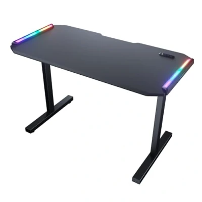 Image de Cougar Gaming Bureau DEIMUS Design Ergonomique Surface Spacieuse Construction Robuste Système de Gestion des Câbles Intégré Résistant aux Rayures