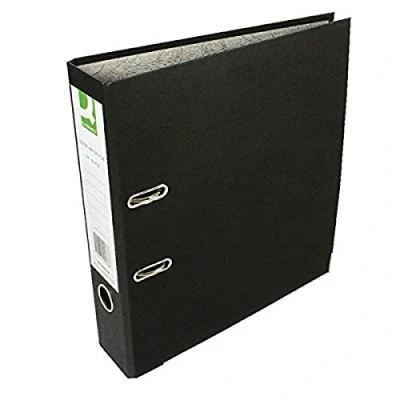Image de Q Connect KF20038 Classeur à levier Noir A4 lot de 10