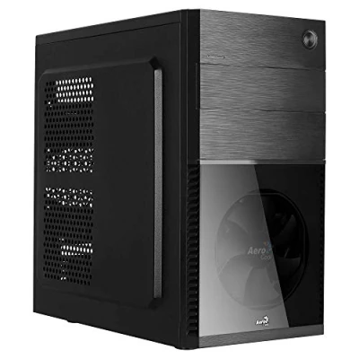 Image de Aerocool CS105BK, Boîtier PC Micro ATX et Mini ITX, Ventilateur Frontal, Noir