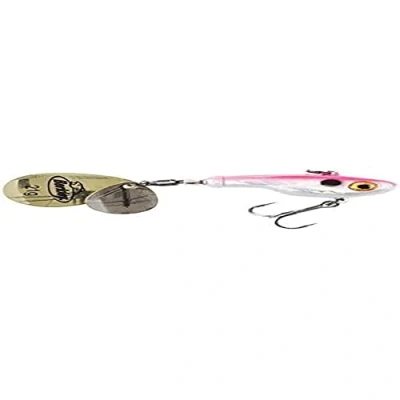 Image de Berkley Pulse Spintail Leurre Hybride Jig Spinner, Équipé d&#039;Hameçon Fusion, se lance loin et est Redoutable pour la Pêche des Carnassiers en Eau Douce, Pearl Pink