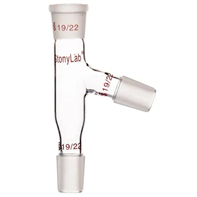 Image de stonylab 3 Voies Adaptateur de Distillation avec 19/22 Joint, Way Distilling Adapter pour Appareils