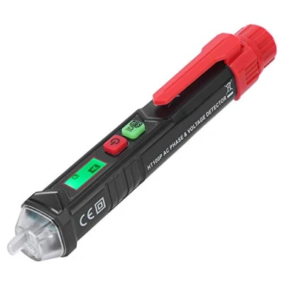 Image de testeur de tension sans HT100P,stylo détection d&#039;électricité à double plage AC 12 1000V / 48V 1000V, indicateur rotation triphasé stylo détecteur