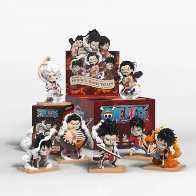 Image de Mighty Jaxx Freeny&#039;s Hidden Dissectibles : One Piece Série 6 (édition Luffy Gears) Figurines à Collectionner Blind Box Un lot, Contient Une Figurine aléatoire