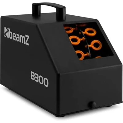 Image de BeamZ B300 Machine à Bulles Enfant/Mariage/Anniversaire Ventilateur Puissant, Double Roue, Facile Transporter, Télécommande, Réservoir 700mL, Idéale pour les Fêtes en Extérieur