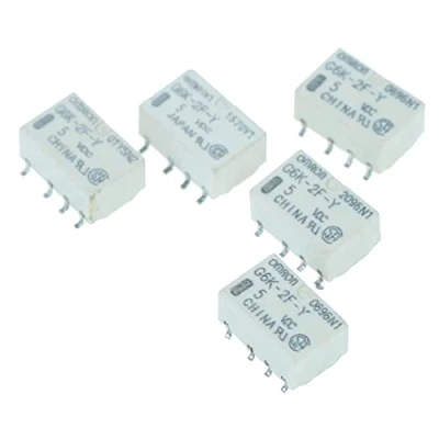 Image de Module de relais DC 5V, signal 1A mini puissance PCB 5 pièces composants électroniques pour Omron