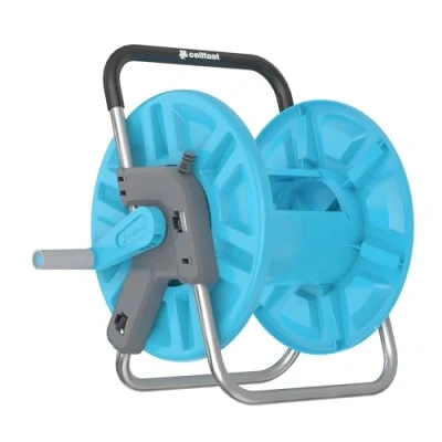 Image de Cellfast Supportde tuyau ALUPLUS, Enrouleur de tuyau, Transport et stockage pratiques, Résistant à la corrosion, Empêche le se tordre, 1/2&quot;, 60m, 55 160 multicoloured