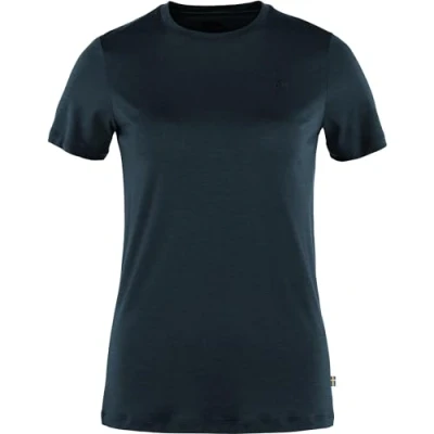 Image de Fjällräven Abisko WOOL SS W Tshirt basique, Femme, Taille: XXS, Dark navy
