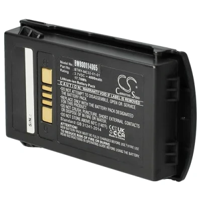 Image de vhbw Batterie Remplacement pour Motorola BTRY MC32 01 Scanner de Code Barre POS (4800mAh, 3,7V, Li ION)