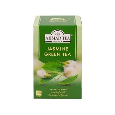 Image de Ahmad Tea Thé Vert Sachet Jasmin Boitex20 sachets