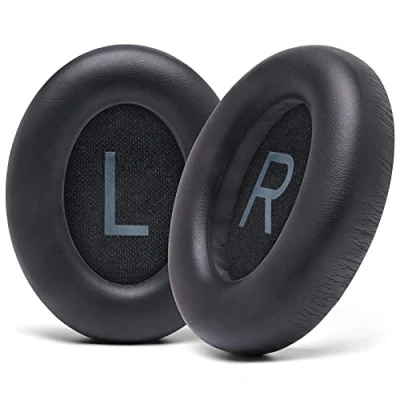 Image de WC Coussinets améliorés pour Casque Bose Noise Cancelling 700 (NC700) par Wicked Cushions Cuir Souple, Mousse à mémoire de Forme Luxe, épaisseur Accrue, Extra Durable Noir