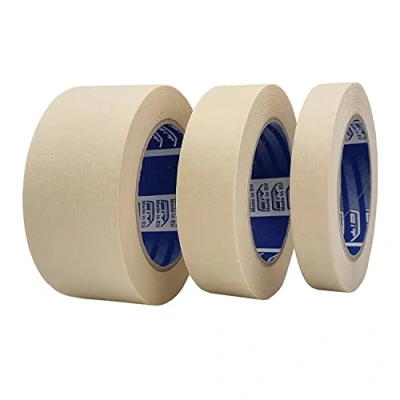 Image de ACIT Kit 3 ruban de masquage peinture 19mm + 30mm 50 mm, Utilisation universelle, adhésif e (Blanc (jusqu&#039;à 60C))