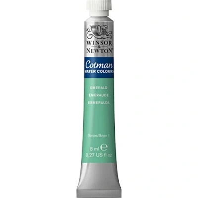 Image de Winsor &amp; Newton Cotman Aquarelle Tube 8ml Vert Emeraude