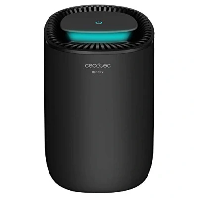 Image de Cecotec Déshumidificateur BigDry 2000 Light Black. 300 ml/jour, réservoir amovible de 0,6 litre, couverture jusqu&#039;à 20 m2, consommation électrique minimale 23W