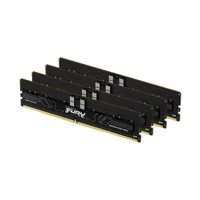 Image de Kingston Technology FURY 128 Go 6000 MT/s DDR5 ECC Reg CL32 DIMM (kit de 4) Renegade Pro EXPO Neuf
