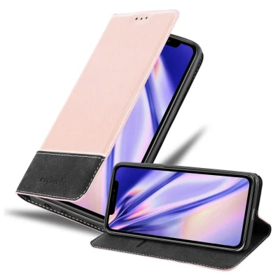Image de Coque pour Apple iPhone 11 en ROSE NOIR Housse de protection Étui avec fermeture magnétique, fonction support et compartiment carte Neuf