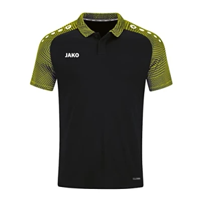 Image de JAKO Polo Performant, Mixte, Noir/Jaune Doux, 4XL