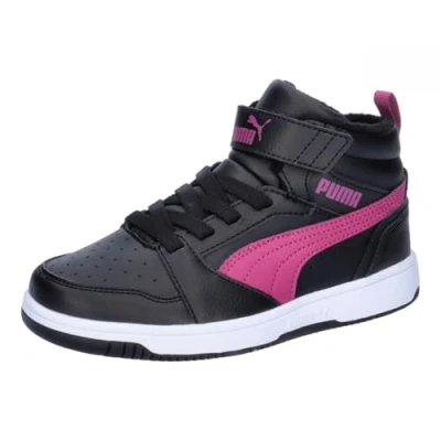 Image de PUMA Rebound V6 Mid WTR AC+ PS Sneaker, Black Magenta Gleam White, 28 EU