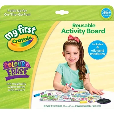 Image de CRAYOLA Tableau d&#039;activités réutilisable Couleur et Effacement, 921382.006, Multicolore