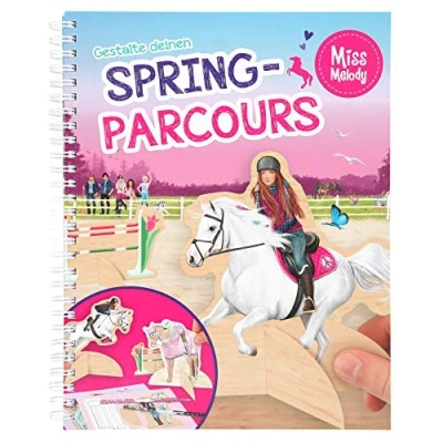 Image de Depesche Livre de coloriage avec Pages Bricolage, Miss Melody Créez Votre Spring Parcours, Environ 24,5 x 20 1,5 cm, 10095344, Multicolore
