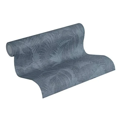 Image de Livingwalls papier peint intissé New Walls Cosy &amp; Relax effet jungle palmier 10,05 m x 0,53 bleu 373965 37396 5