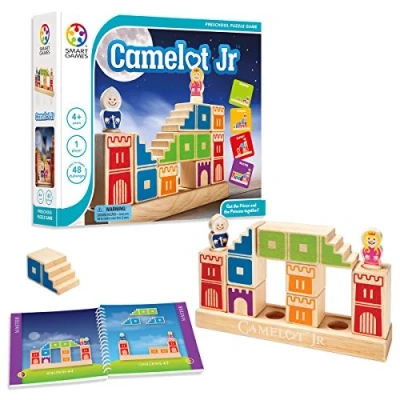 Image de smart games Camelot Jr, Preschool Puzzle Game with 48 Challenges, 4 9 Years, 24 x 6 cm (LxWxH)