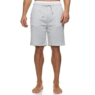 Image de Indicode Hommes INGramma Sommer Shorts Pantalon Court d&#039;été en Coton Fog Grey S
