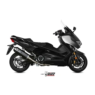Image de Mivv Y.061.LRB YAMAHA T MAX 530 2017 &gt; ECHAPPEMENT COMPLET 2X1 SPEED EDGE STEEL BLACK
