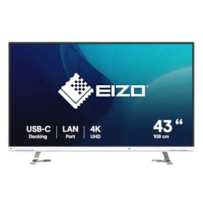 Image de EIZO FlexScan EV4340X WT LED display 108 cm (42.5 ) 3840 x 2160 pixels 4K Ultra HD Blanc Neuf