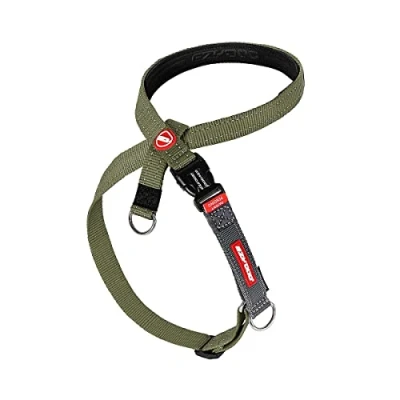 Image de EzyDog Harnais Anti Traction pour Chien Cross Check de Dressage Chien, Sécurité, Évasion, Réfléchissant, Fonction 2 en 1 (XL, Vert)