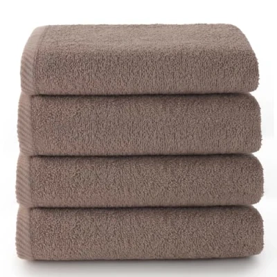 Image de Top Towel Plus Serviettes de Bain 4 Visage ou Bidet 30 x 50 cm 100% Coton Vison