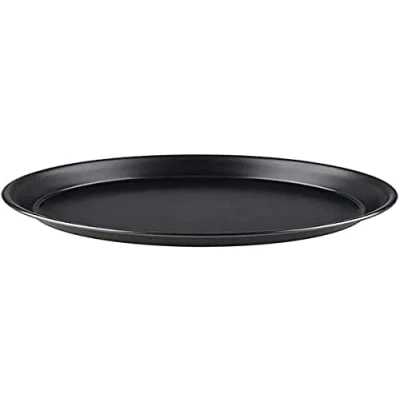 Image de APS plaque à pizza ronde Ø 32/30,3 x 2,5 cm en tôle bleue, non revêtue, longue durée, pour la cuisson professionnelle des pizzas