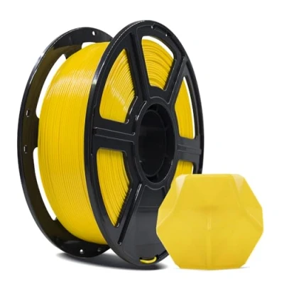 Image de FLASHFORGE Filament PLA PRO pour imprimante 3D, 1,75 mm, bobine de 1 kg, précision dimensionnelle +/ 0,02 mm 3D FDM, meilleure ténacité et pas nœuds (jaune)