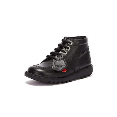 Image de Kickers Mixte Enfant Hi Zip Chaussures d&#039;école, Noir (Noir), 28 EU