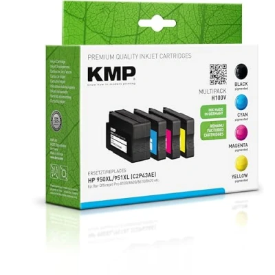 Image de KMP H100V cartouche d&#039;encre Noir, Cyan, Magenta, Jaune