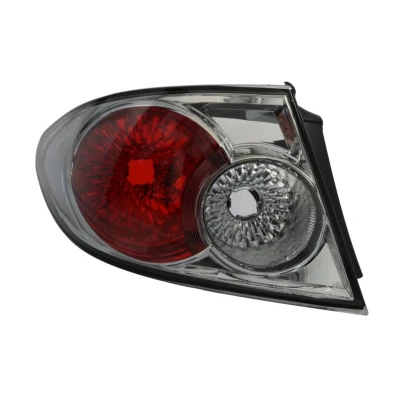 Image de TYC 11 0434 01 2 Feu arrière gauche Partie extérieure chrome sans porte lampe MAZDA: 6 5 portes, Berline