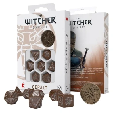 Image de Q Workshop WGE3V The Witcher Dice Set : Geralt Roach&#039;s Companion (7), 2,29 x 10,67 15,24 cm