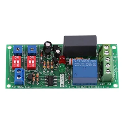 Image de interval timer modul,programmateur 12v,P3 + Programmable Cyclique Minuterie 220V Relais de Cycle Infini avec Module Commutation On/Off Secondes 1Pc AC100V 250V Réglabl