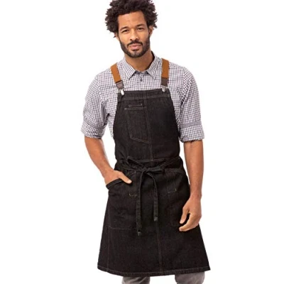 Image de Chef Works Tablier Berkeley unisexe, noir, taille unique