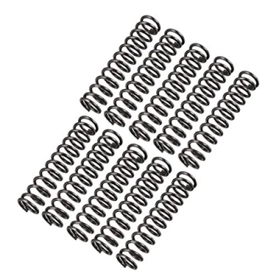 Image de sourcing map Ressort de Compression 1.2mm Fil Diamètre, 9mm OD, 45mm Libre Longueur Acier Extension Noir 10Pcs