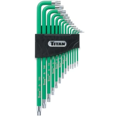 Image de Titan outils 12715 Tamper Resistant étoile de clés Multicolore (13 pièces)