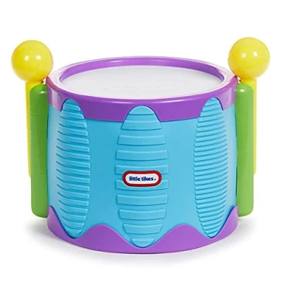 Image de little tikes Tap A Tune Tambour 2 Façons de Jouer Premier Instrument Parfait Favorise la Coordination Oeil Main et Motricité Fine, 643002EUC