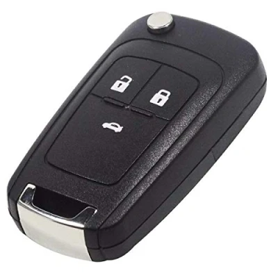 Image de SALPIE Coque CLE Accessoires Rechange TELECOMMANDE Auto 2 3 Boutons Compatible avec Chevrolet Cruze Aveo Spark Captive Micro Orlando Trax (3 Bottoni, GUSCIO)