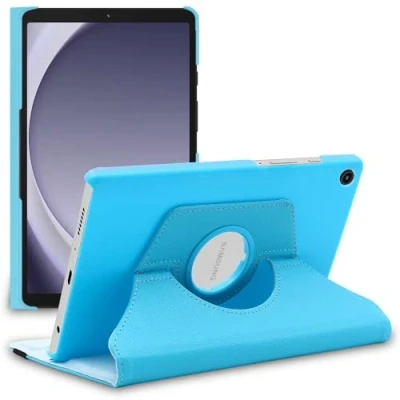 Image de Housse pour tablette EbestStar Samsung Galaxy Tab A9 8.7 (2023) SM X113 PU cuir Rotatif 360 Bleu