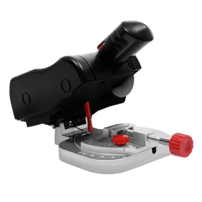 Image de Mini scie radiale à onglet, 6000 tr/min, circulaire de table, lame en acier réglable 0 45, foret 3/8&quot;, table 90 W pour bois, métal