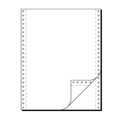 Image de SIGEL papier listing sans fin, 240 x 12&quot;, A4, double 60/57 g/m2, AC, en blanc, PL Contenu: 1000 fe