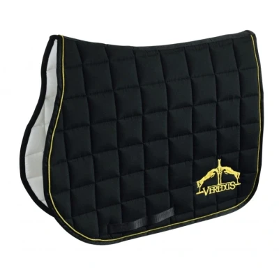 Image de Veredus Tapis de Selle Microfiber Saut Noir/Or One Size