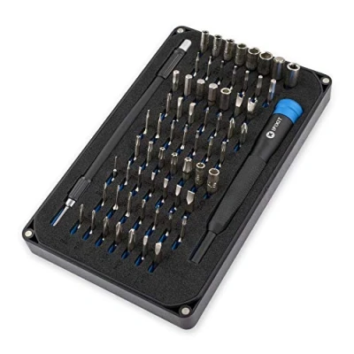 Image de iFixit 64 Bit Driver Kit de embouts longue manche à tournevis en aluminium cruciforme Phillips torx security pentalobe JIS tri point outils précision