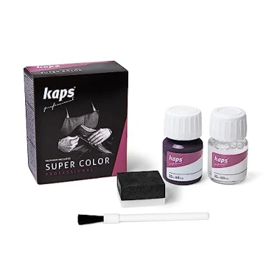Image de KAPS Super Color Teinture pour Cuir Naturel Matières Synthétiques et Textiles 25 ml Plusieurs couleurs, 154 Aubergine