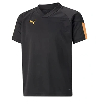 Image de Puma individualFINAL Jersey Jr, Noir/Citron Fluo, 128